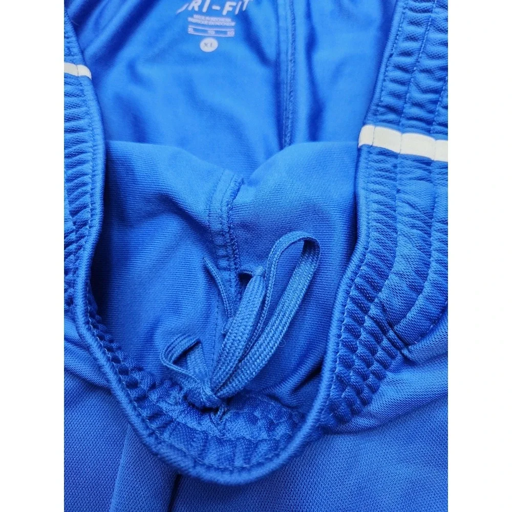 Nike Dri-Fit Track Pants Mens XL Royal Blue Warm Up Athletic‎ Zip Hem 418638-494